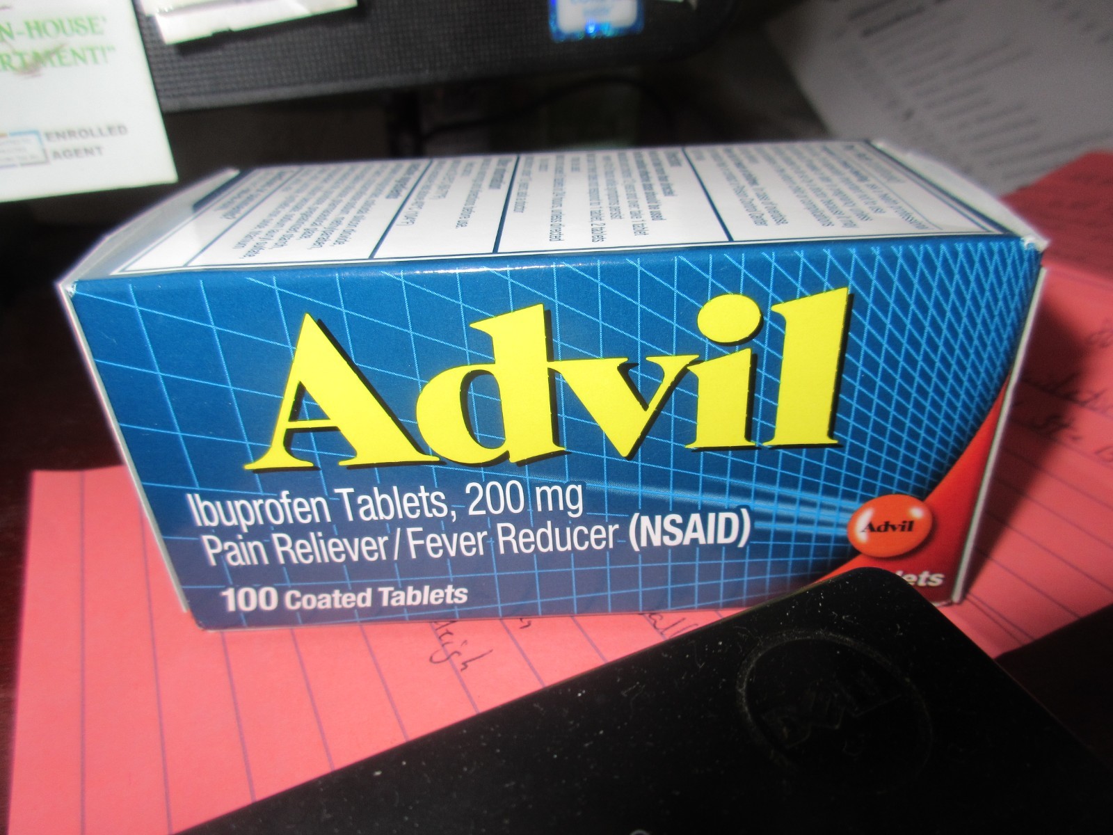 Advil Tablets – 200mg Ibuprofen Pain Relief & Fever Reducer, 100 Ct exp 05/26