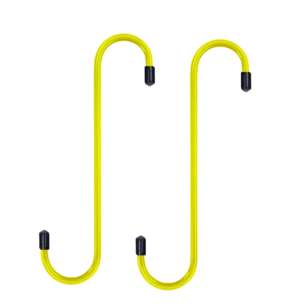 KOMITASUI Brake Caliper Hangers 2-Pack - Heavy Duty Steel Hooks with Yellow