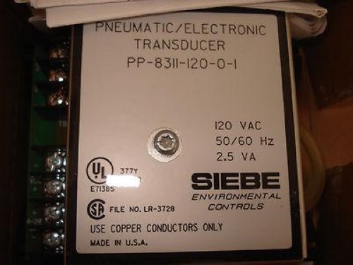 Siebe Environmental Controls PP-8311-120-0-1 Pneumatic Electrical Transducer