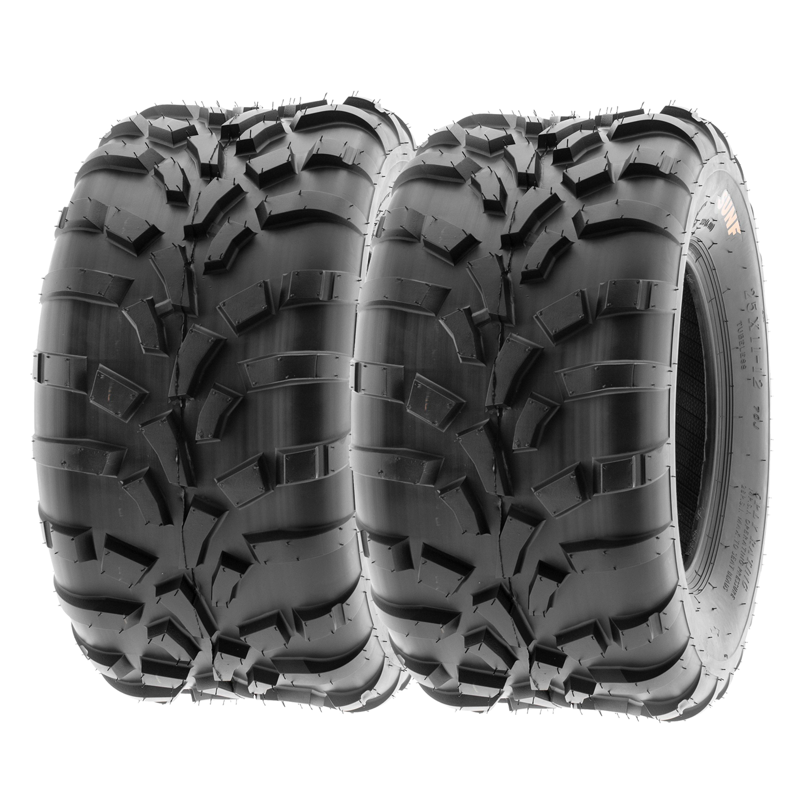 SunF  ATV UTV Tires 25x11-10 25x11x10 All Trail 6 PR A010 Tubeless [Set of 2]