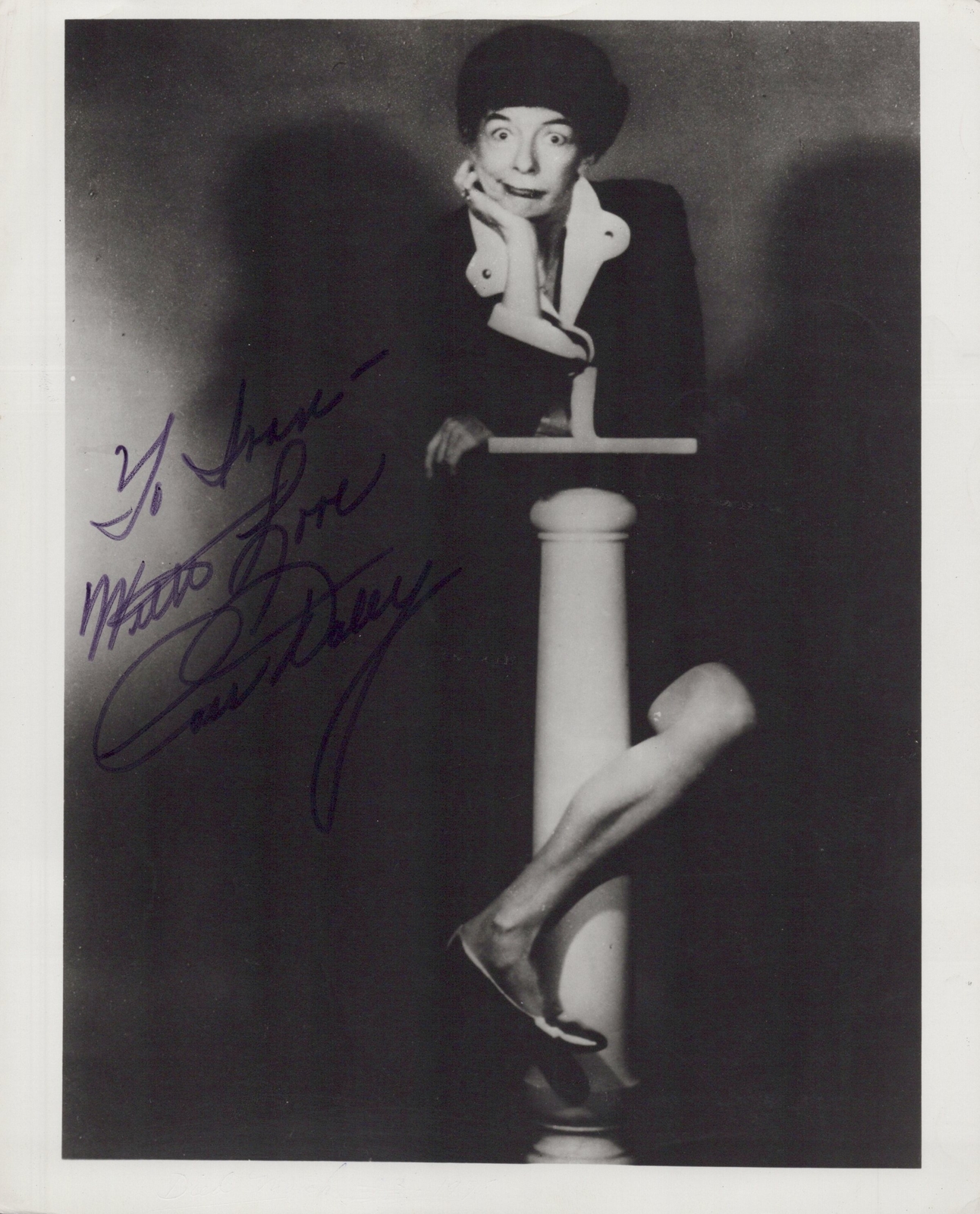 Cass Daley (Vintage, inscribed) signed 8x10 photo