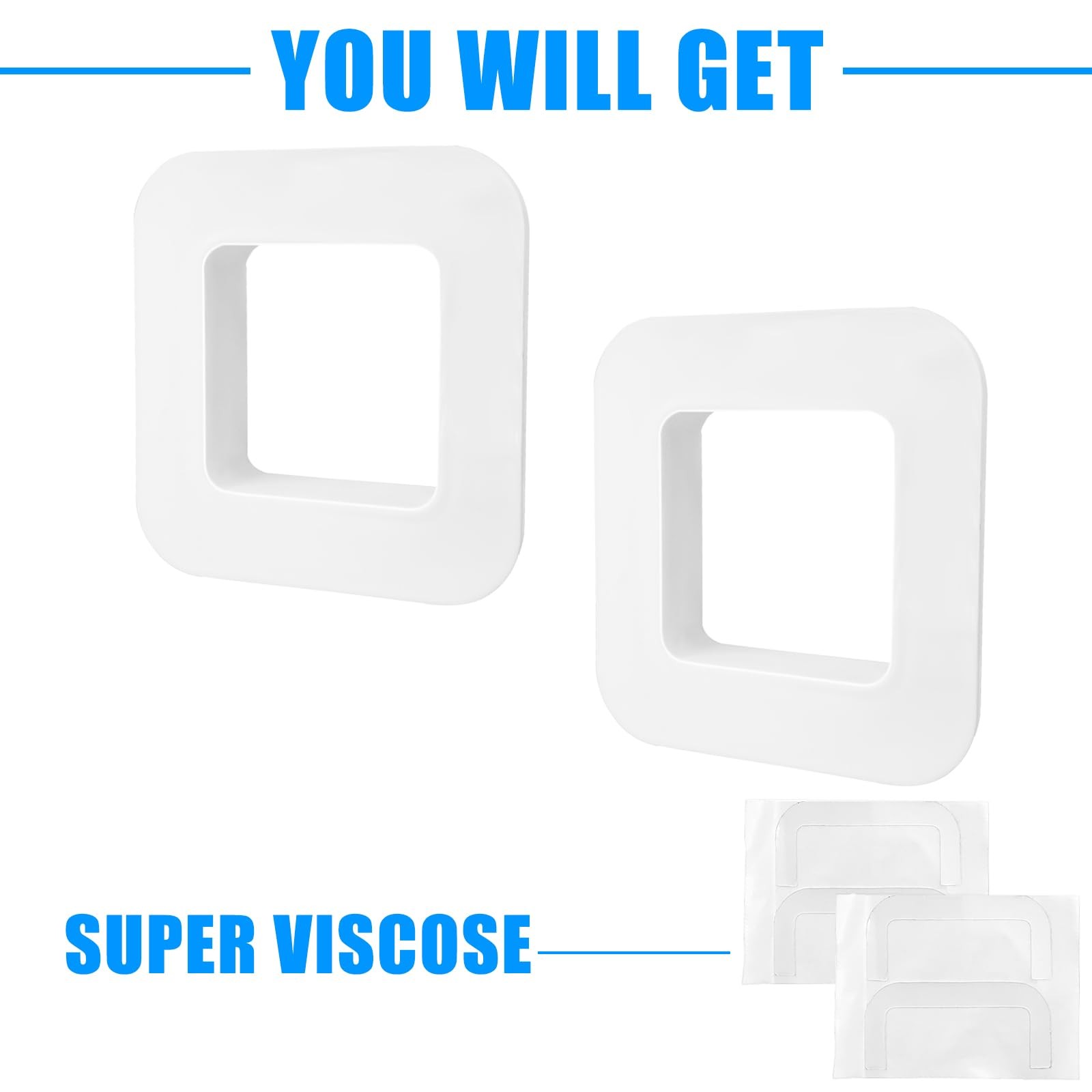 2 Pack Window Mount fits for Wyze Cam OG Camera,Self Adhesive Camera White