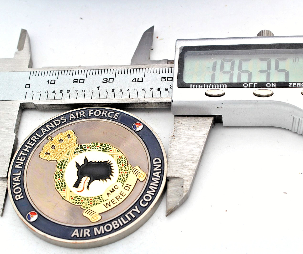RNLAF Air Mobility Command Netherlands Challenge Coin 2” Copper