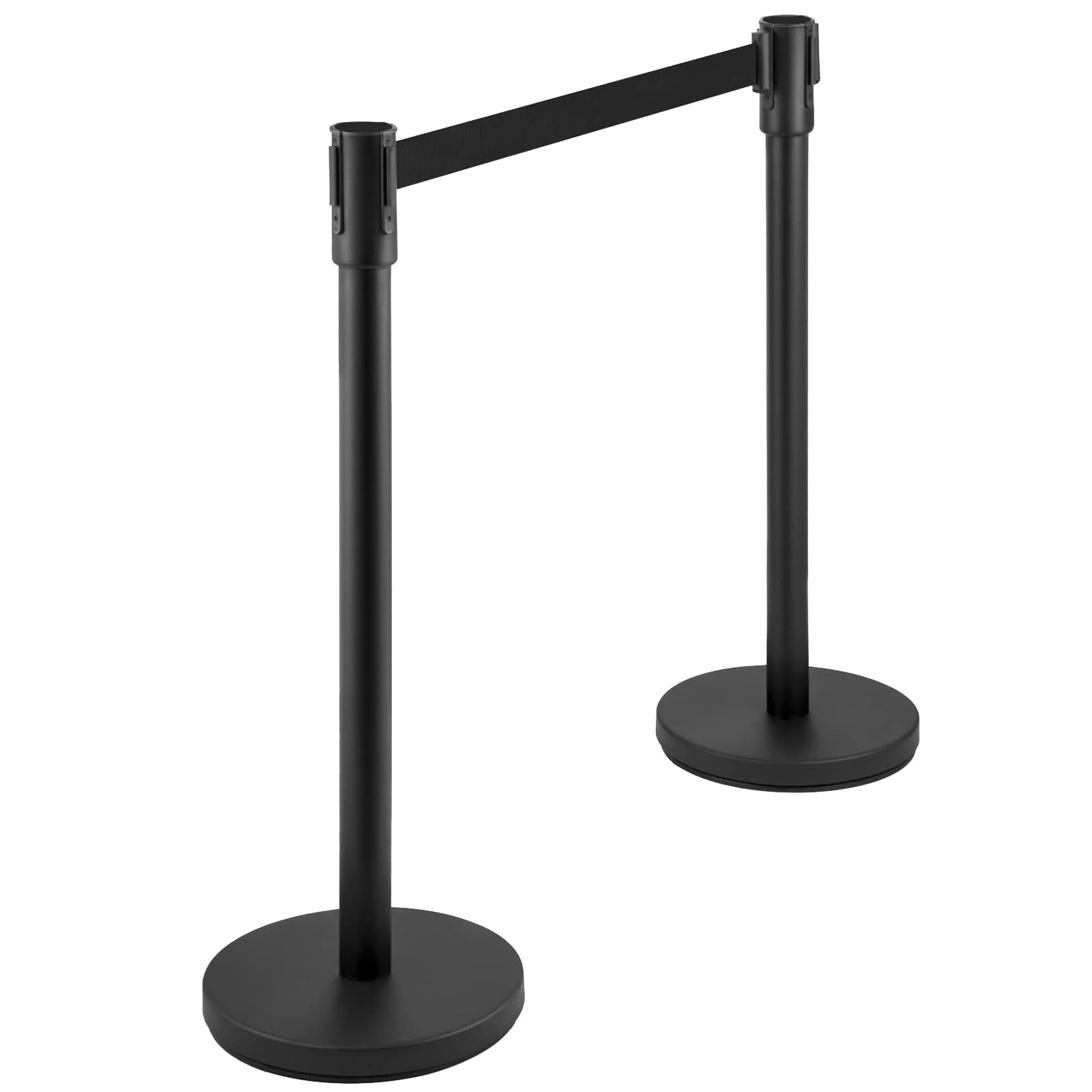 EliteEdge Crowd Control Stanchions, Stanchion Queue Post with Retractable Belts