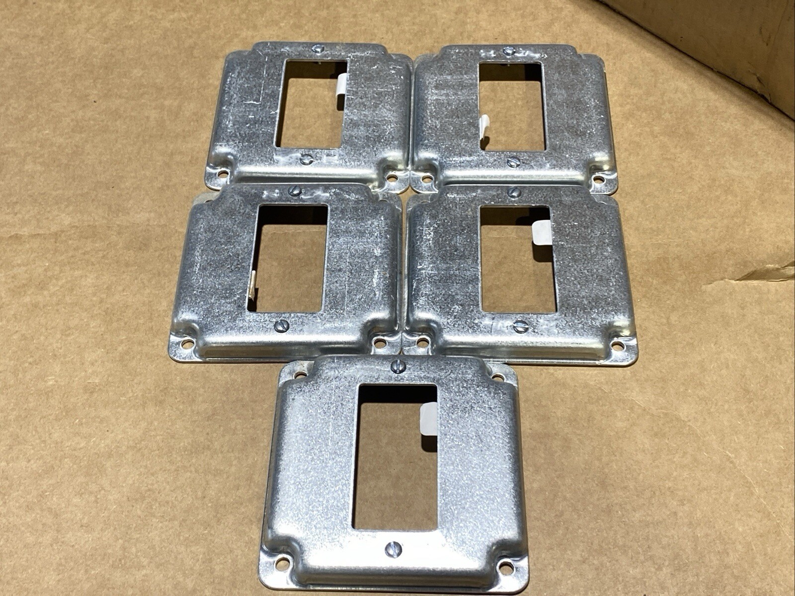 ( 5 Pack ) Steel City 4" Square Cover For GFCI Receptacles New