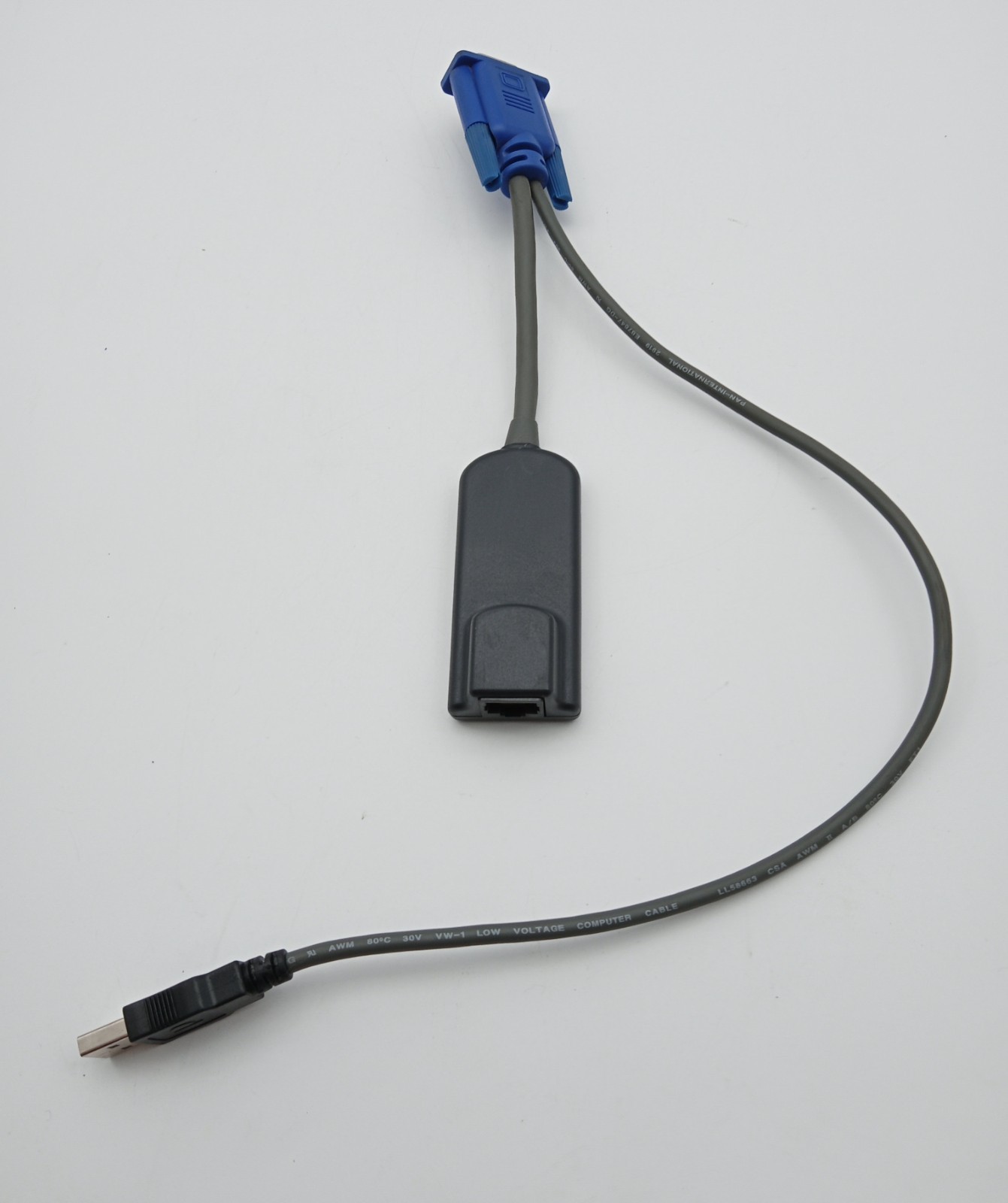 Avocent AVRIQ-USB 520-291-505 USB KVM Server Cable Adapter Module