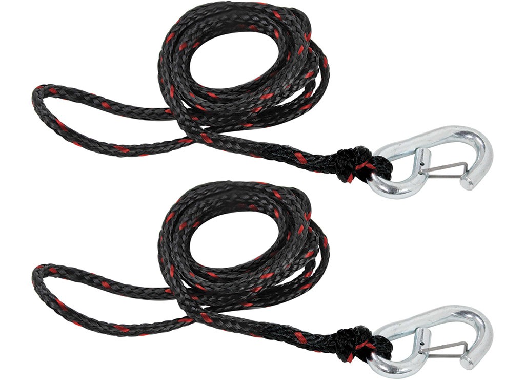 Extreme Max 3006.6803 PWC 9' Dock Line with Zinc-Plated Snap Hook - Value 2-Pack