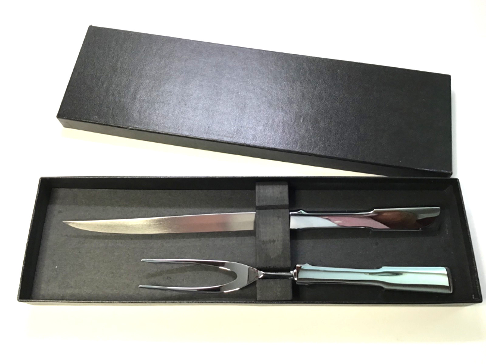 UNBRANDED; CARVING KNIFE & SERVING FORK SET 13" & 11" LENGTH
