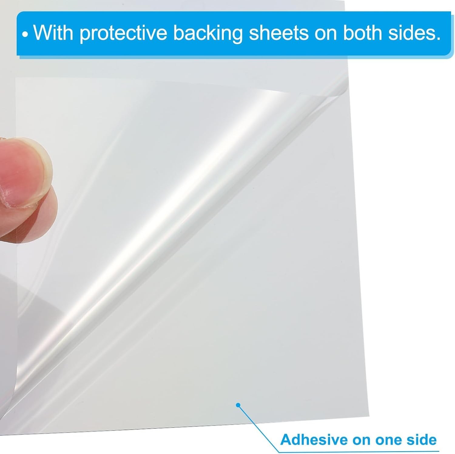 2 Pack 9.7" Polarized Film Sheets, Adhesive Linear Polarizer for Screen & Photo