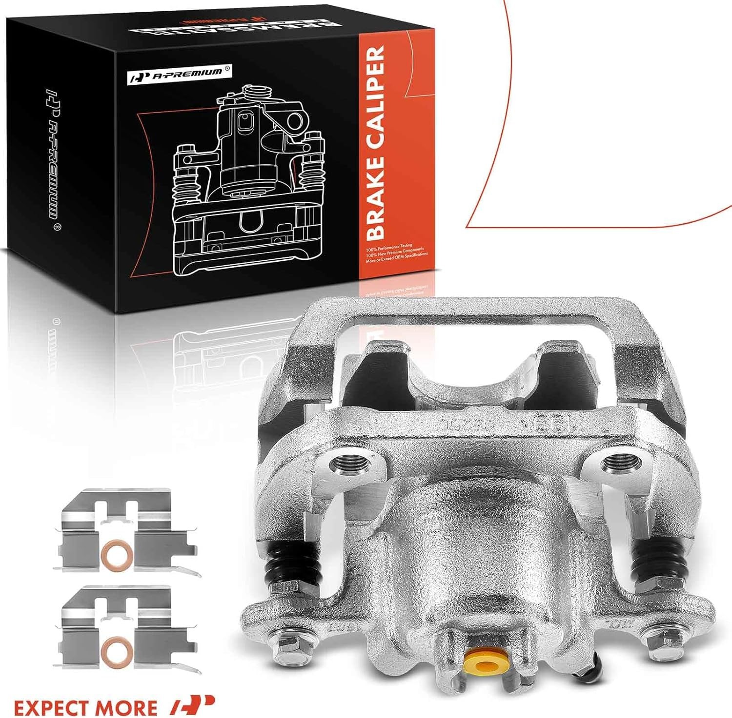 A-Premium Disc Brake Caliper Assembly w/Bracket Compatible w/Select Honda Models