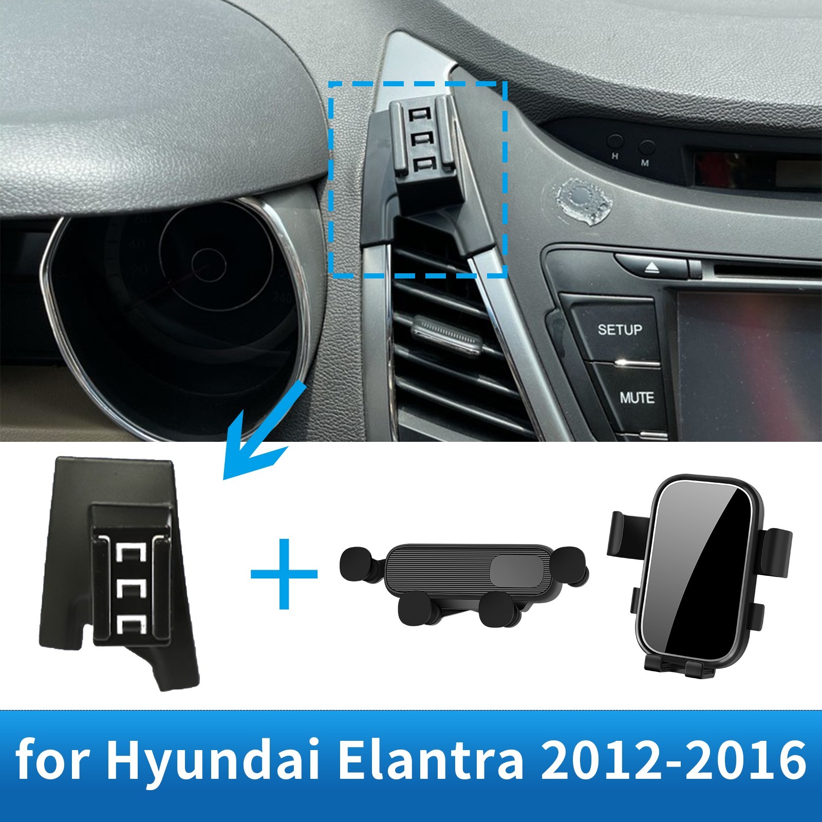 Car Phone Holder for Hyundai Elantra 2012-2016 Accessories GPS Bracket