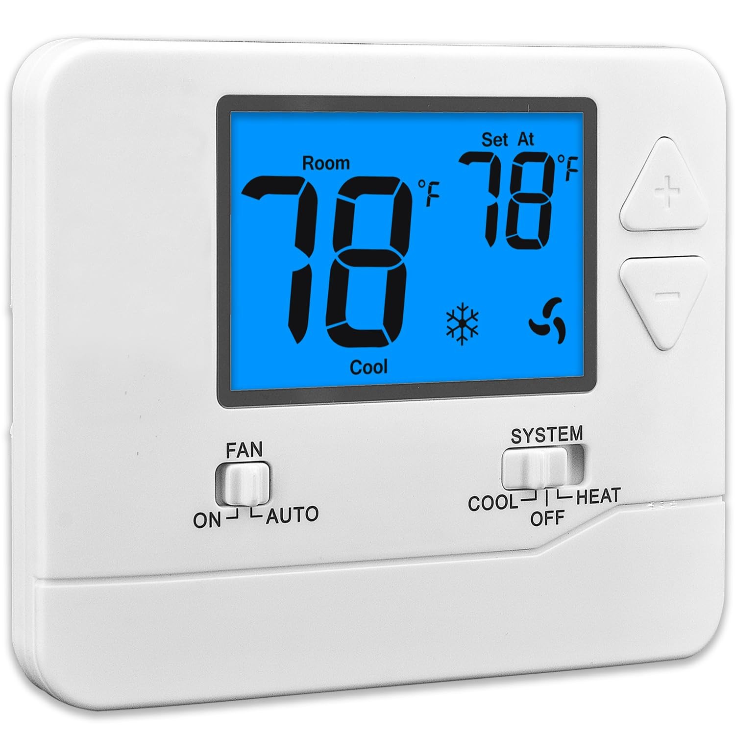 Suuwer Non-Programmable Thermostats Home 1 Heat/1 Cool Conventional Single-Stage