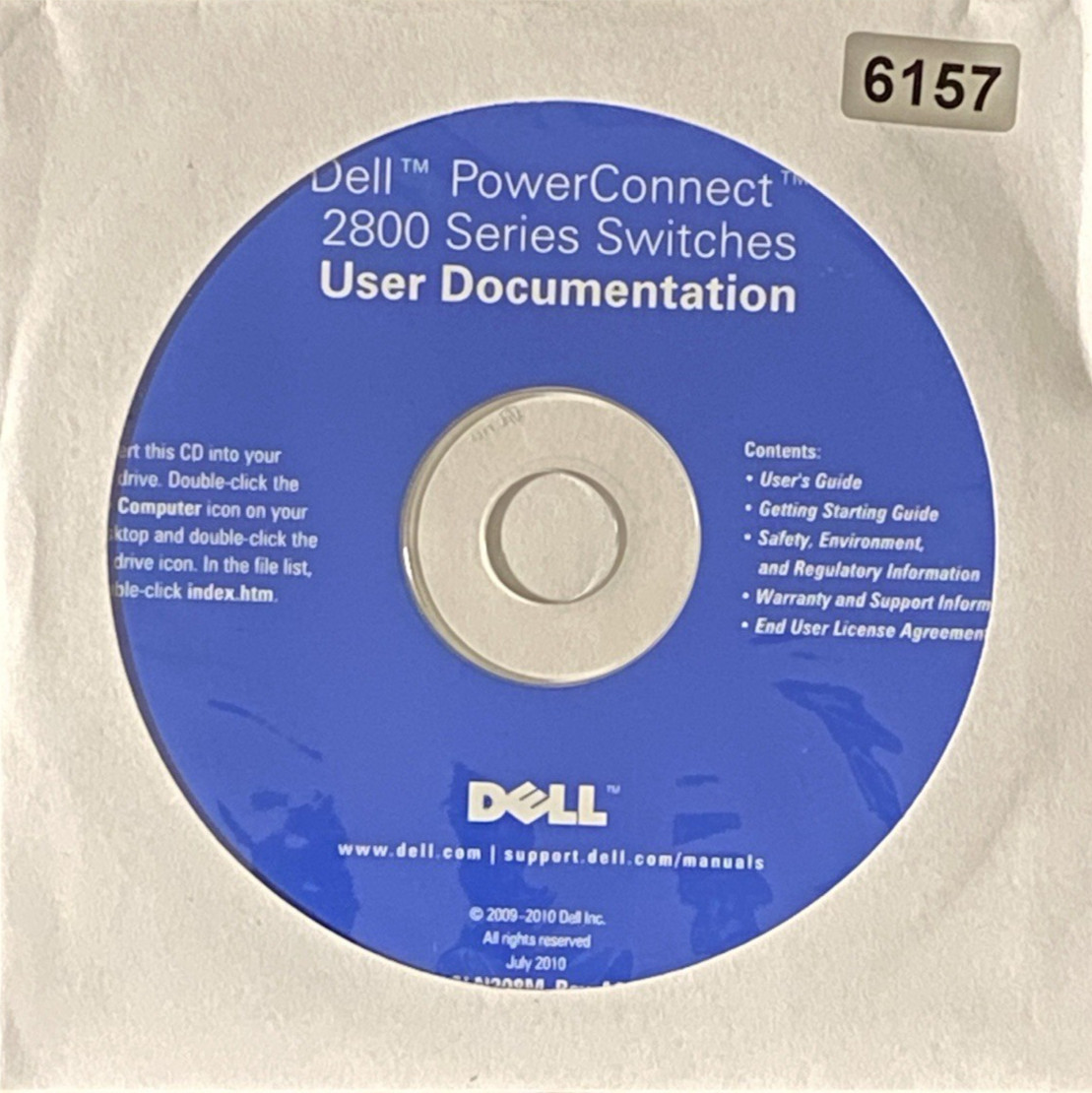 Dell PowerConnect 2800 Series Switches User Documentation - CD