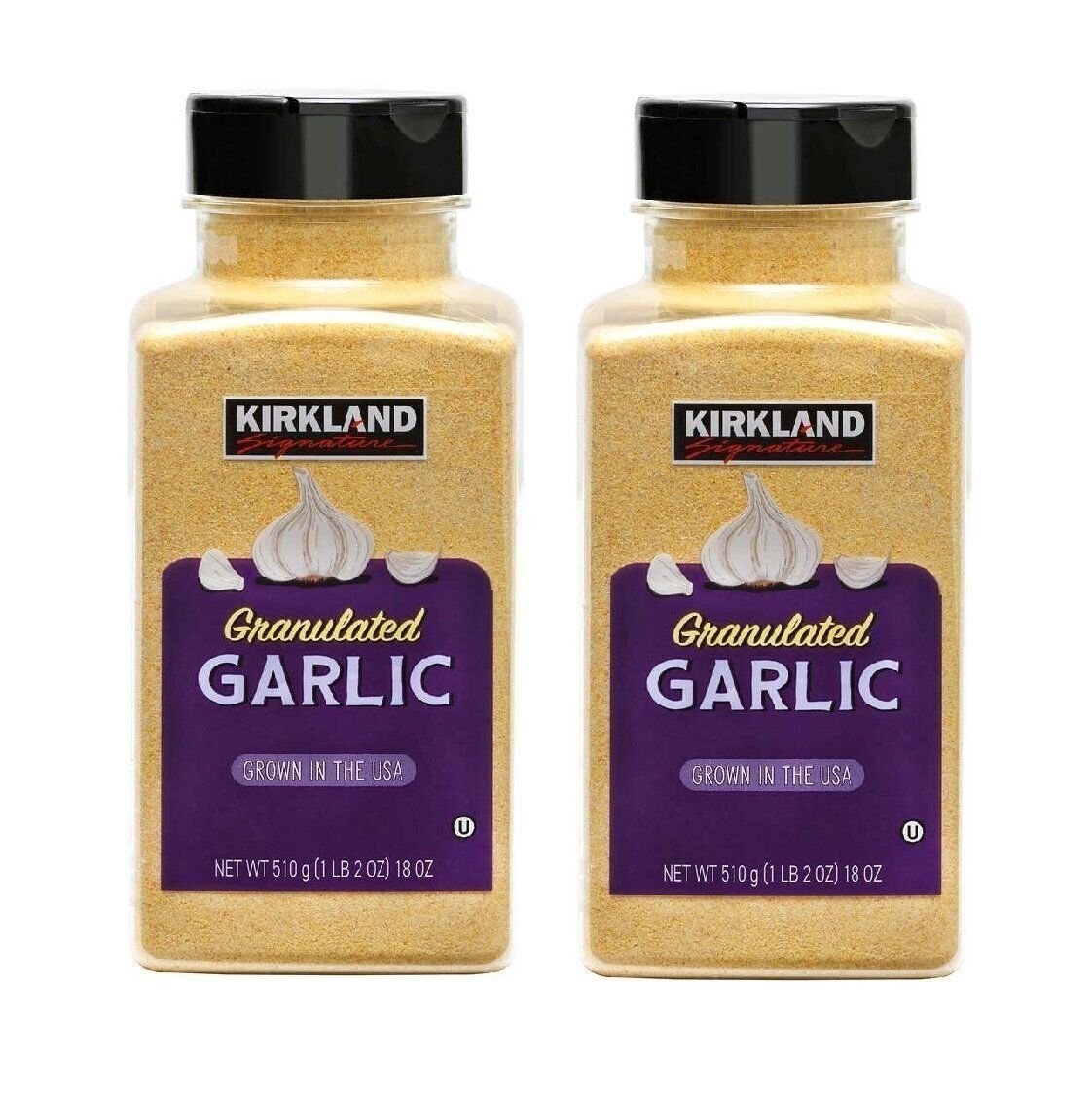(Pack of 2 ) Kirkland Signature Granulated California 18oz Garlic