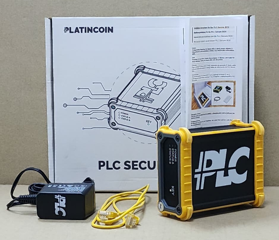 SECURE-BOX PLC GROUP AG PLATINCOIN HW-Rev v3 CRYPTOCURRENCY HARDWARE DEVICE
