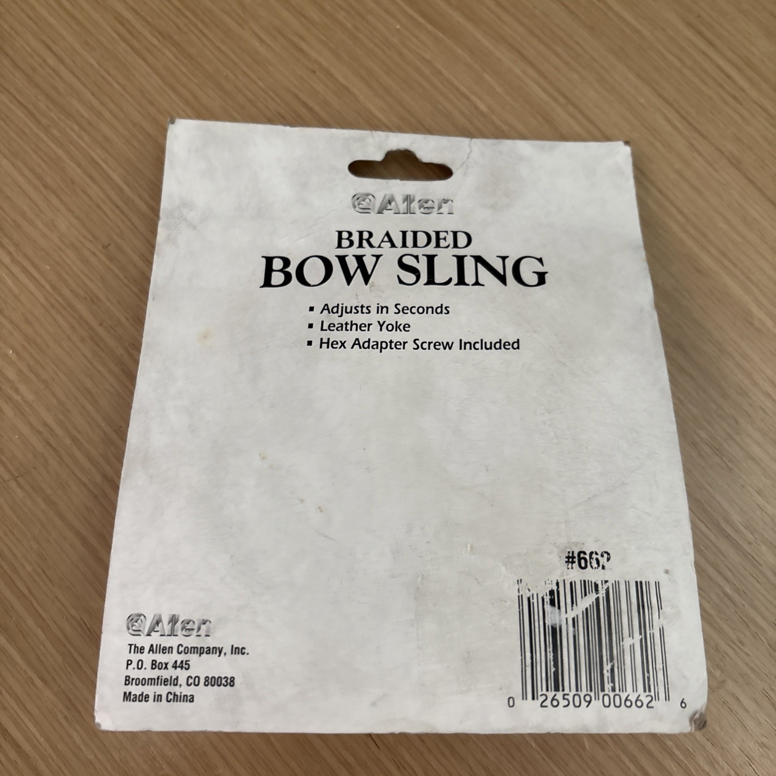 Allen Adjustable Braided Bow Sling NIP Bow Hunting