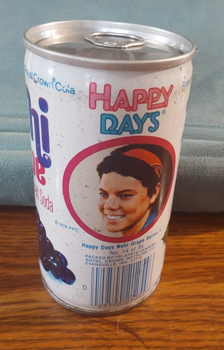 NEHI GRAPE SODA CAN 1978 JOANIE HAPPY DAYS Series 1