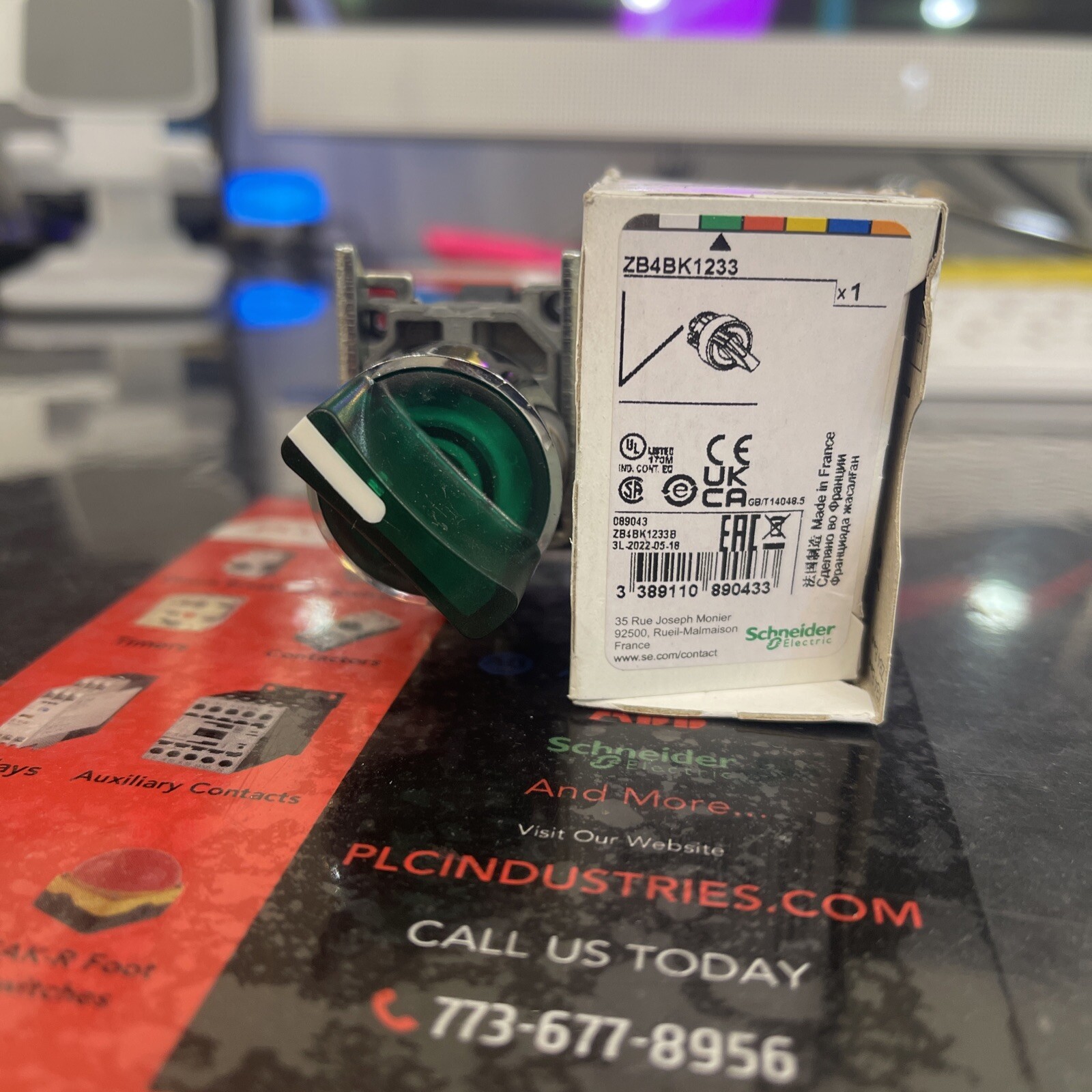 SCHNEIDER ILLUMITED SELECTOR 2 Position With 24Vled1NOpnenZB4Bk12331