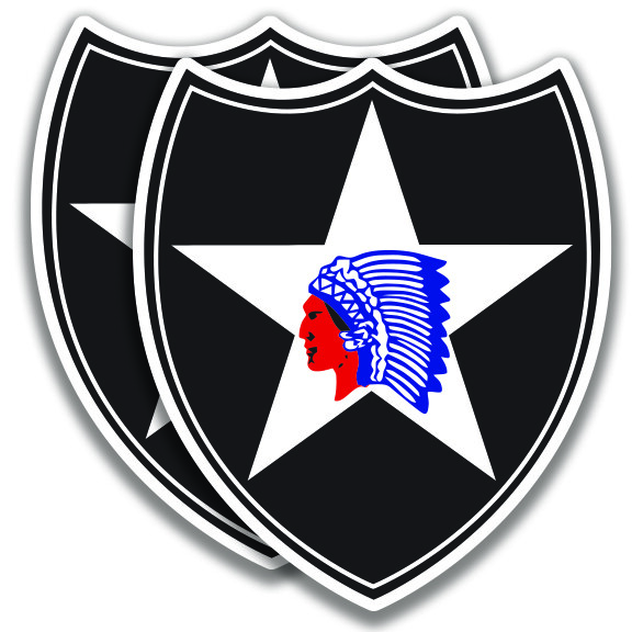 2nd INFANTRY DIVISION DECAL U.S. Army 2 Stickers Bogo Military
