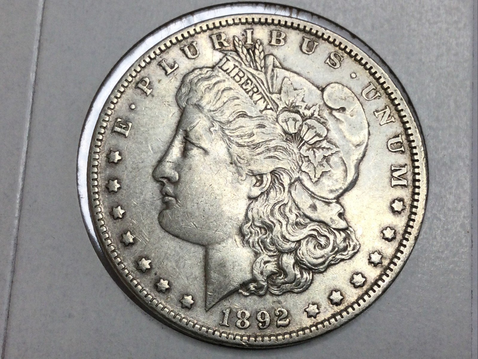 1892 Morgan Dollar in extra fine