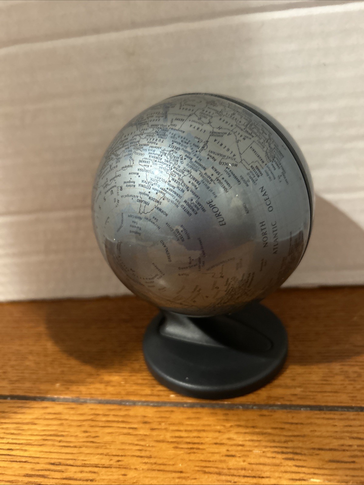 Vintage 2001 REPLOGLE Mini Globe 6” Tall w/ Stand Desk Globe EUC
