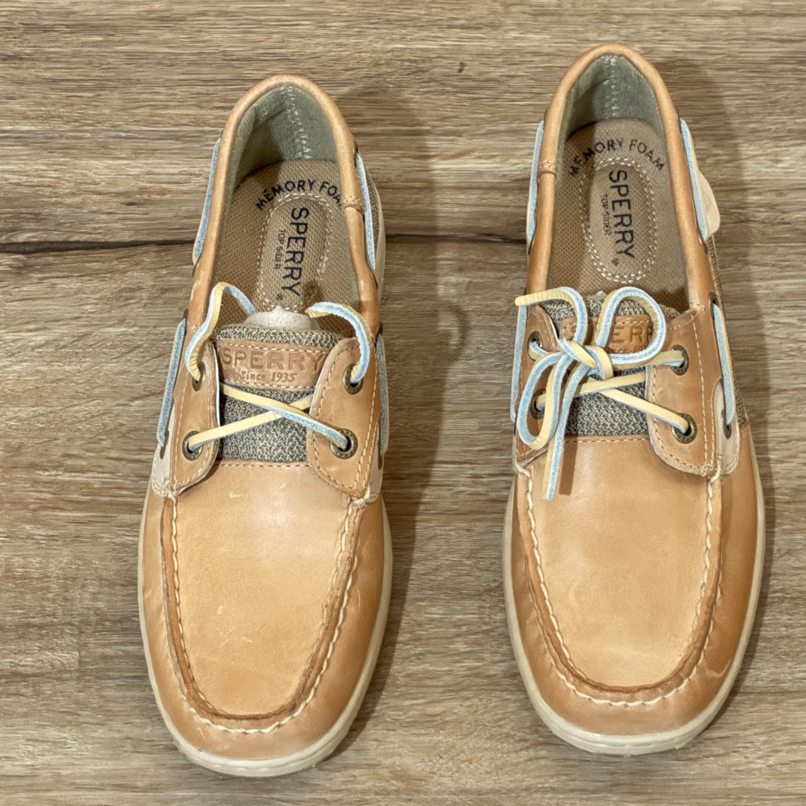 Sperry Women's Bluefish 2-Eye Boat Wide Shoes Linen/Oat 9276619
