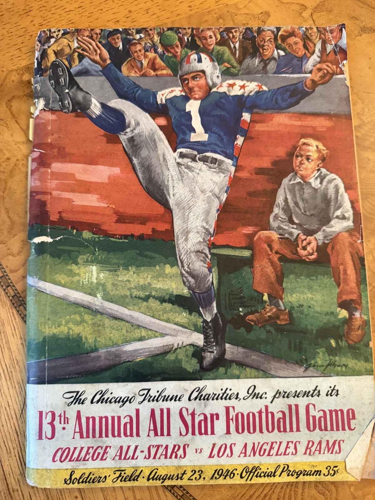 1946 Chicago Tribune Charities 13th Annual All Star Football  Program 9/23/1946