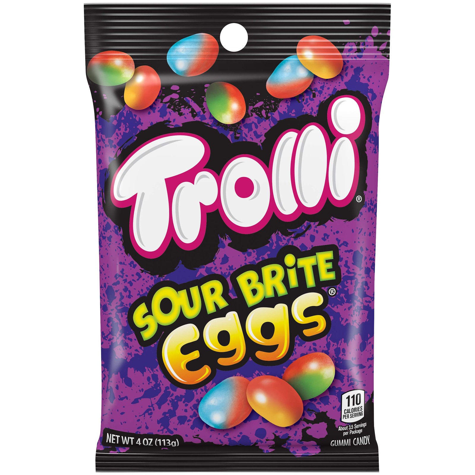 Trolli Sour Brite Eggs, Assorted 4.0 Ounce 4 Oz,