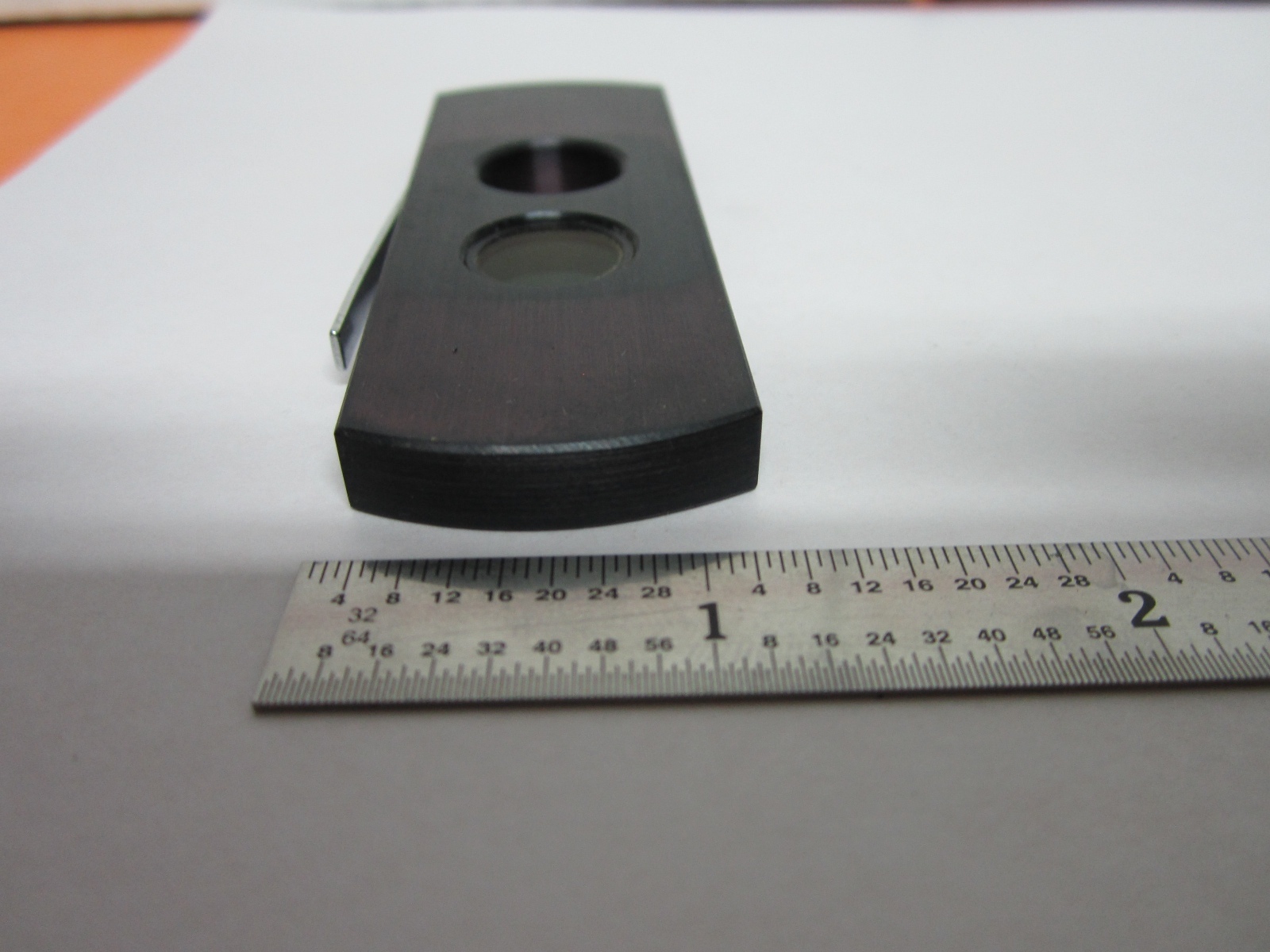 MICROSCOPE PART POLARIZER SLIDE ?? POL OPTICS BIN#B1-R-17
