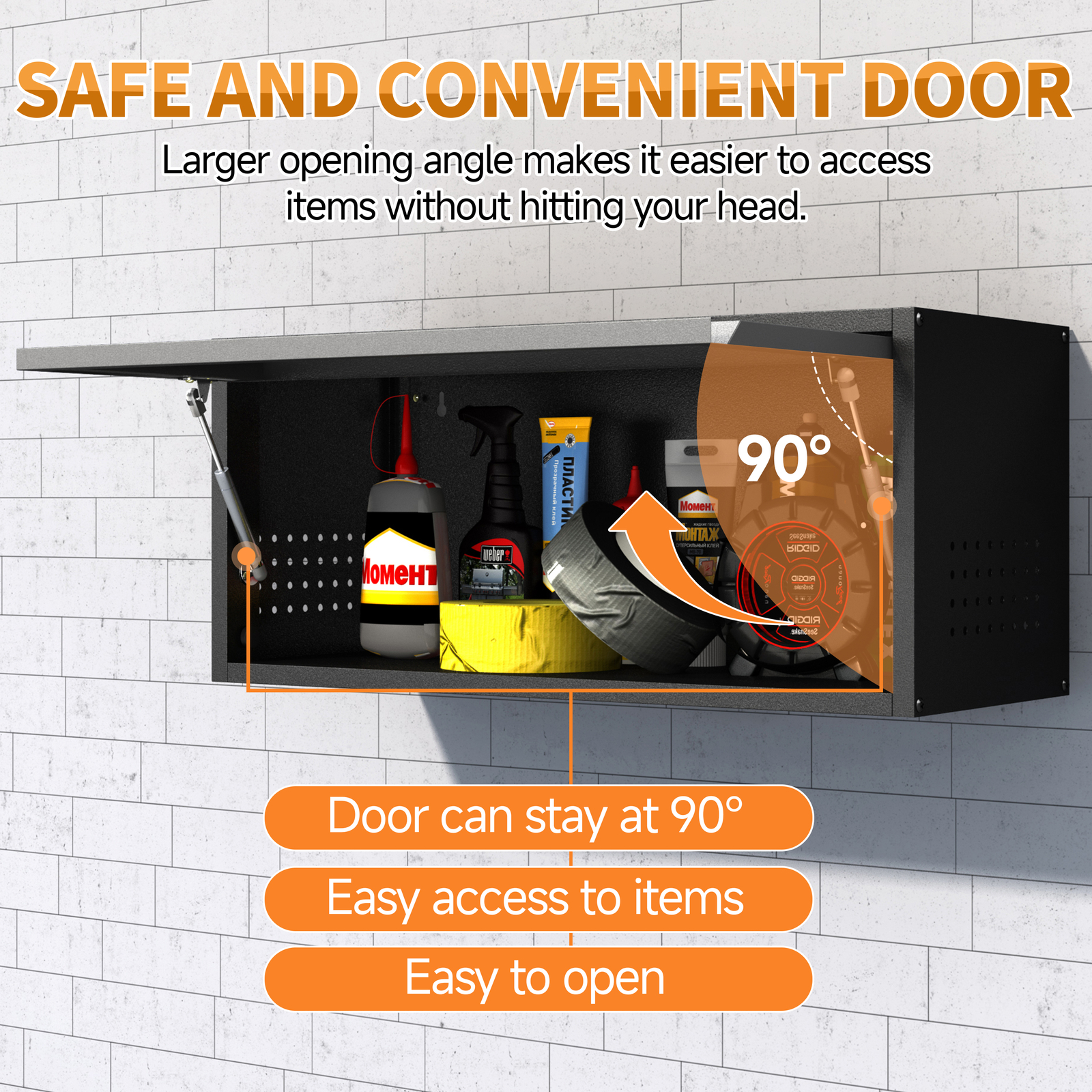 8 Pcs Garage Storage System Workshop Set Garage Cabinets for Tool Organization