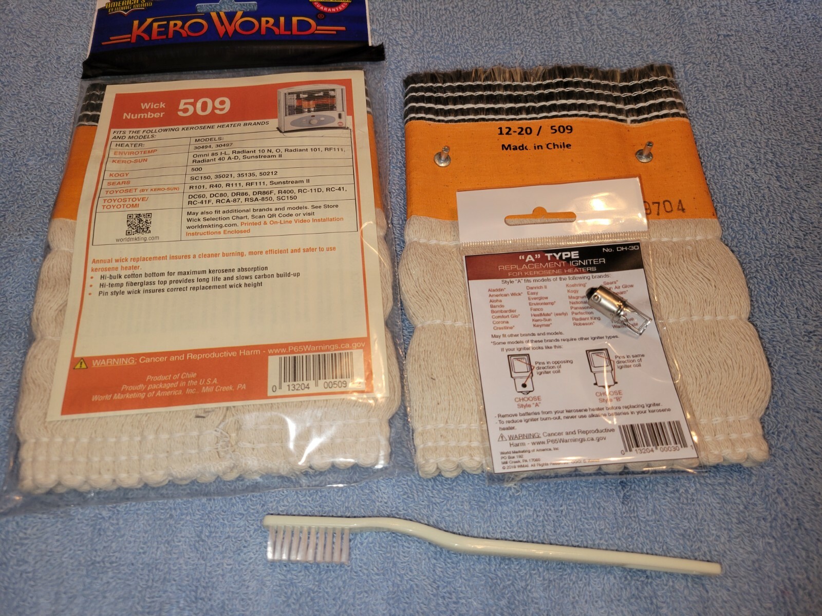 KEROSUN OMNI 85I, 85J, 85K, 85L KEROSENE HEATER WICK,*IGNITER, *WICK BRUSH/GUIDE