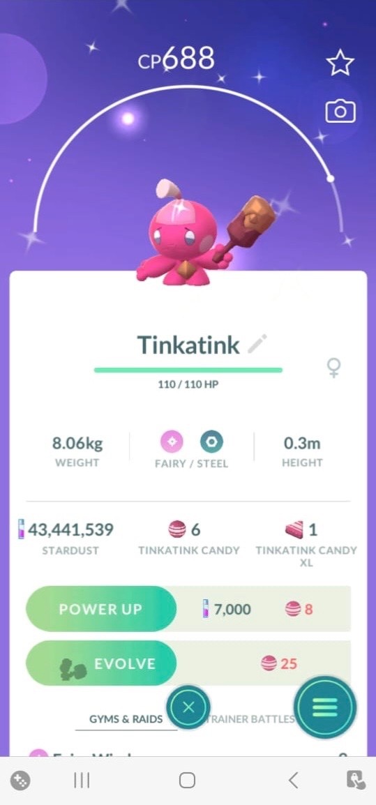 AMAZING!!! ✨ SHINY TINKATINK!!! ✨ - PKMN GO!!! - NON REGISTERED!!!