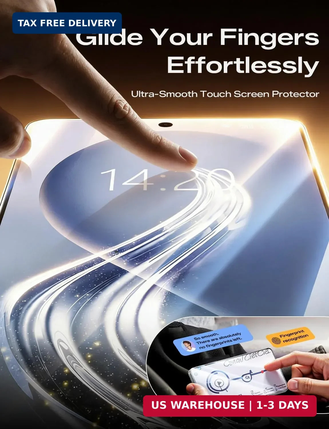 MAGIC JOHN 2PACK 3rd Gen for Samsung Galaxy S26 Ultra Screen Protector, One-Pull