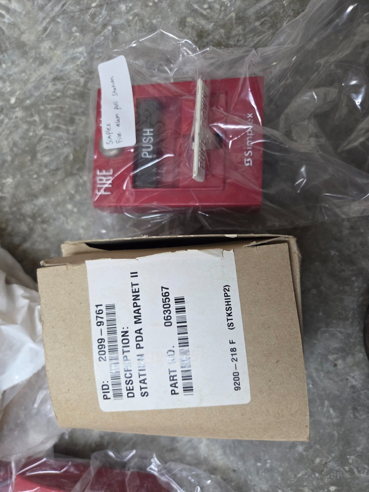 Simplex 2099-9761 Fire Alarm Pull Station Not Original Box, Unused/New