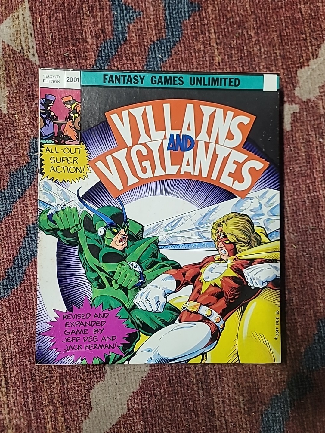 Vintage Villains and Vigilantes Box Set Role Playing Game 2nd Edition Very Clean