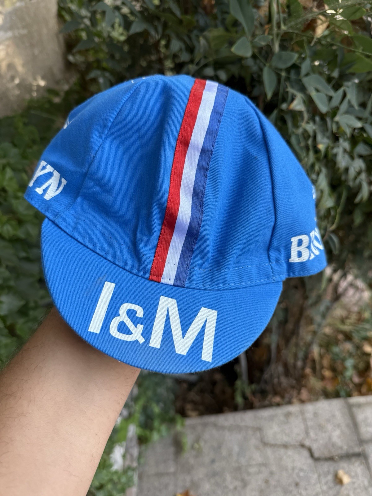VINTAGE I AND M BROOKLYN TEAM RACING TRADITIONAL CLASSIC CYCLING BLUE CAP