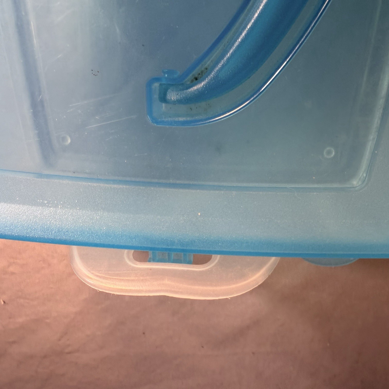 Snapware Snap 'N Stack Storage Organizer Rectangle Plastic Crafts Clear Blue
