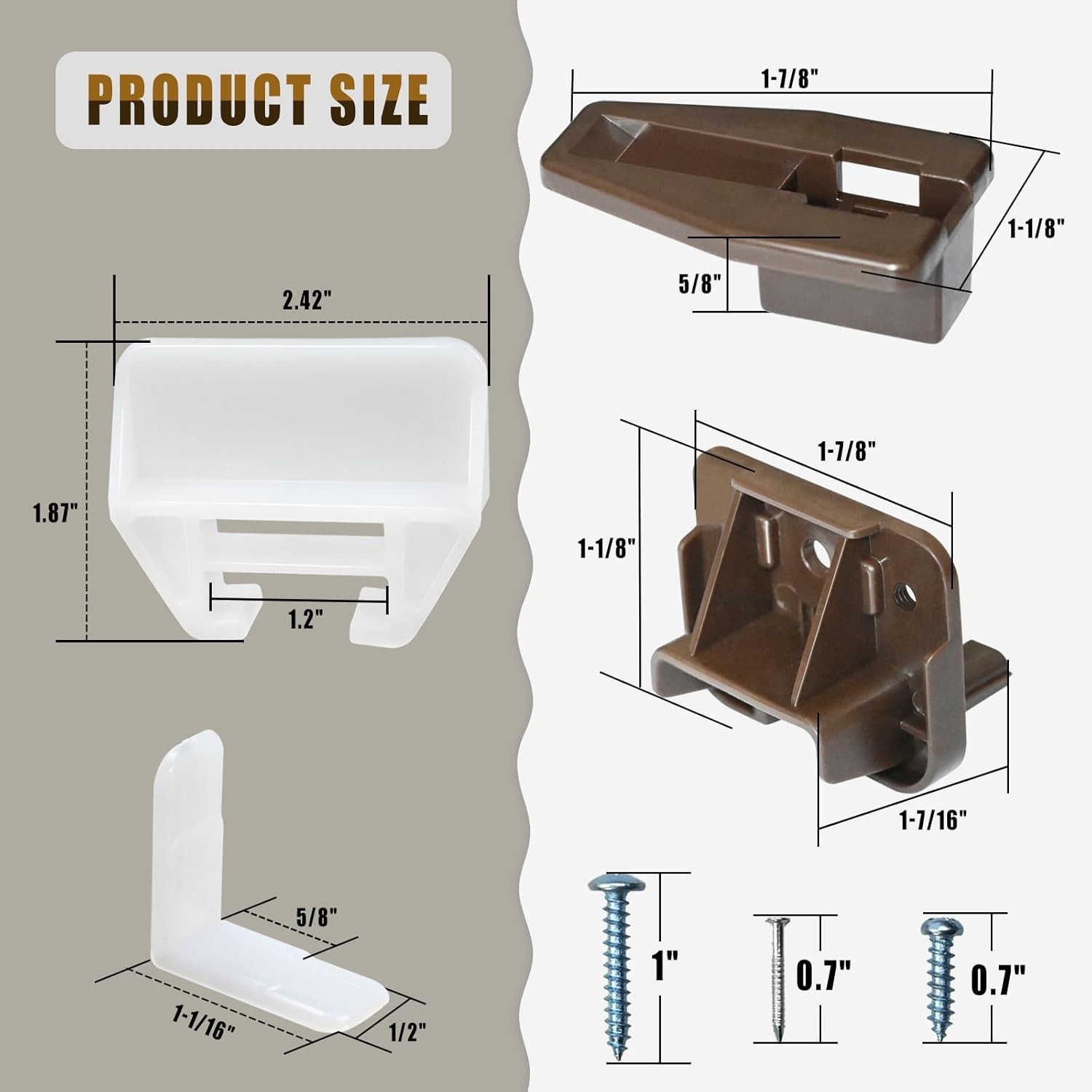 5 Set R 7321 Track Guide and Glides Replacement,Drawer Track Guide kit Compatibl