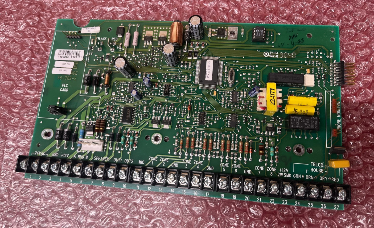 GE Interlogix Concord 56-702-E Alarm Control Board PCB 55-702-E