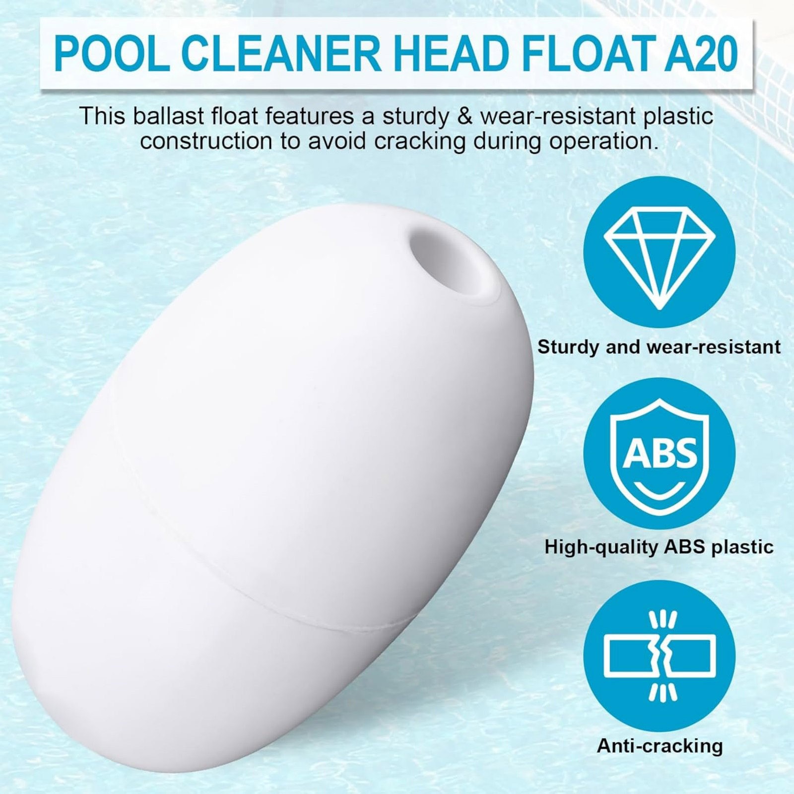 Superior Durability Replacement Pool Cleaner Head Float For Polaris 180 280 380