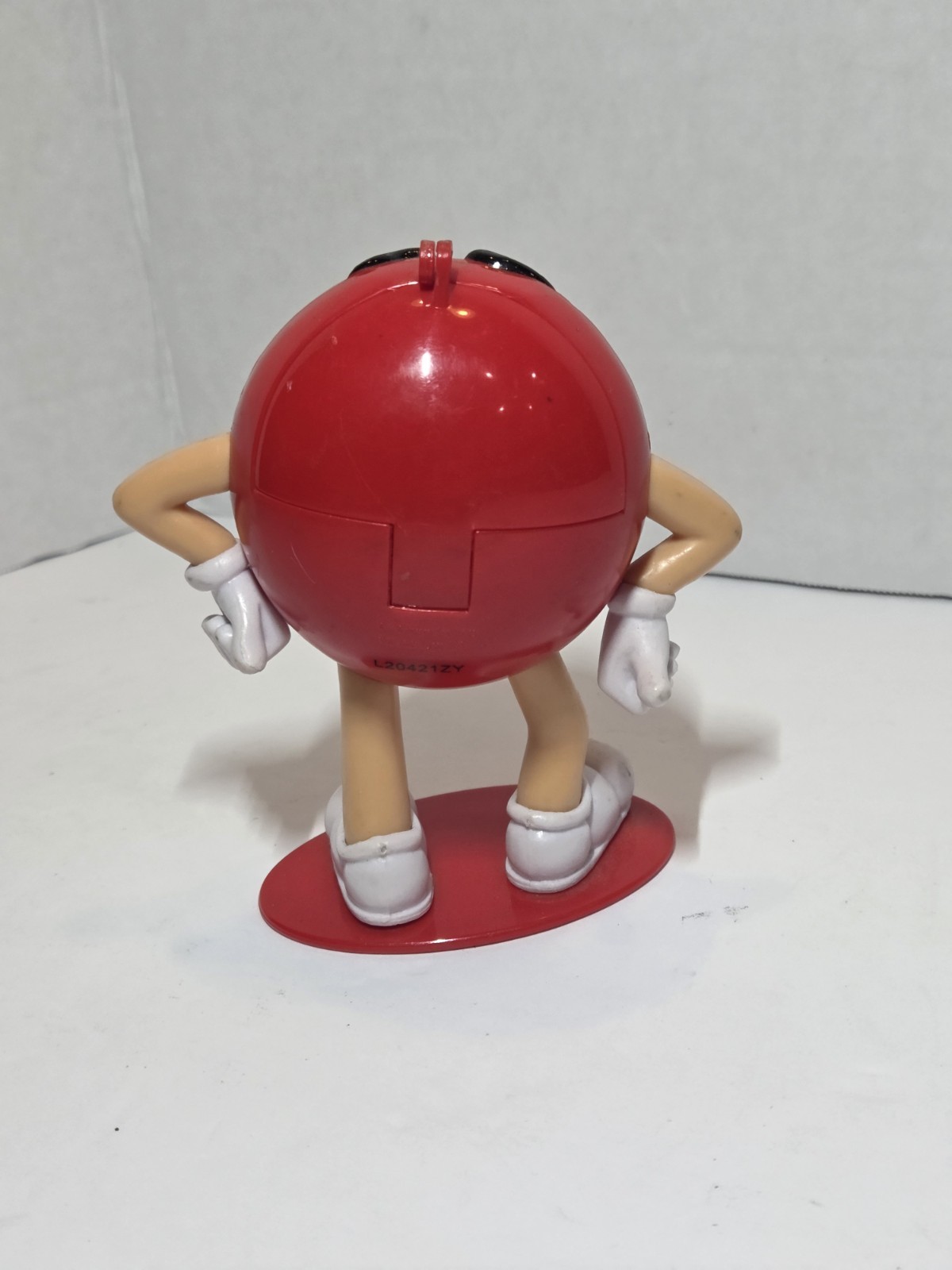 Red M&M Candy Dispenser Figure 6” Mars Candy Character Plastic