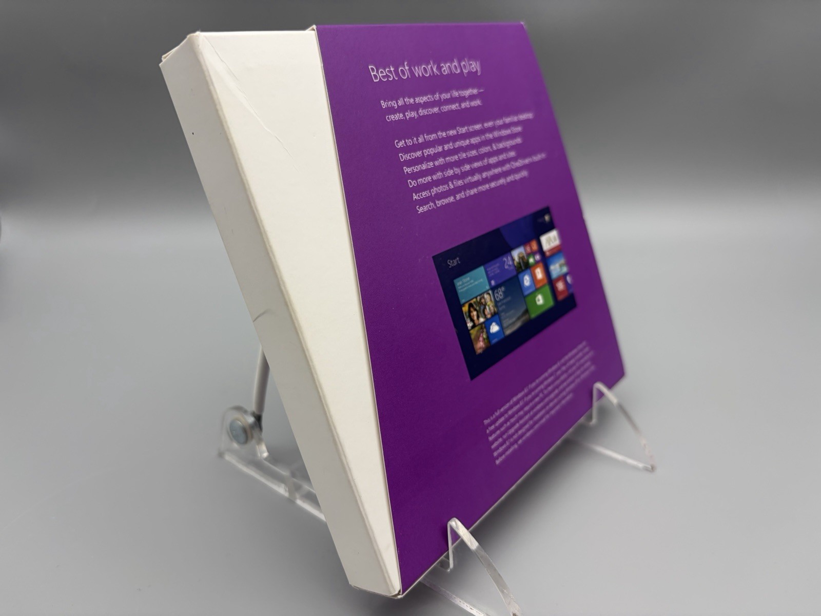 Microsoft Windows 8.1 Full Version 32 Bit and 64 Bit Discs w/Key