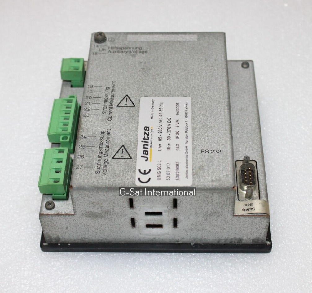 JANITZA UMG 503 L 52.07.017 UNIVERSAL MEASURING DEVICE