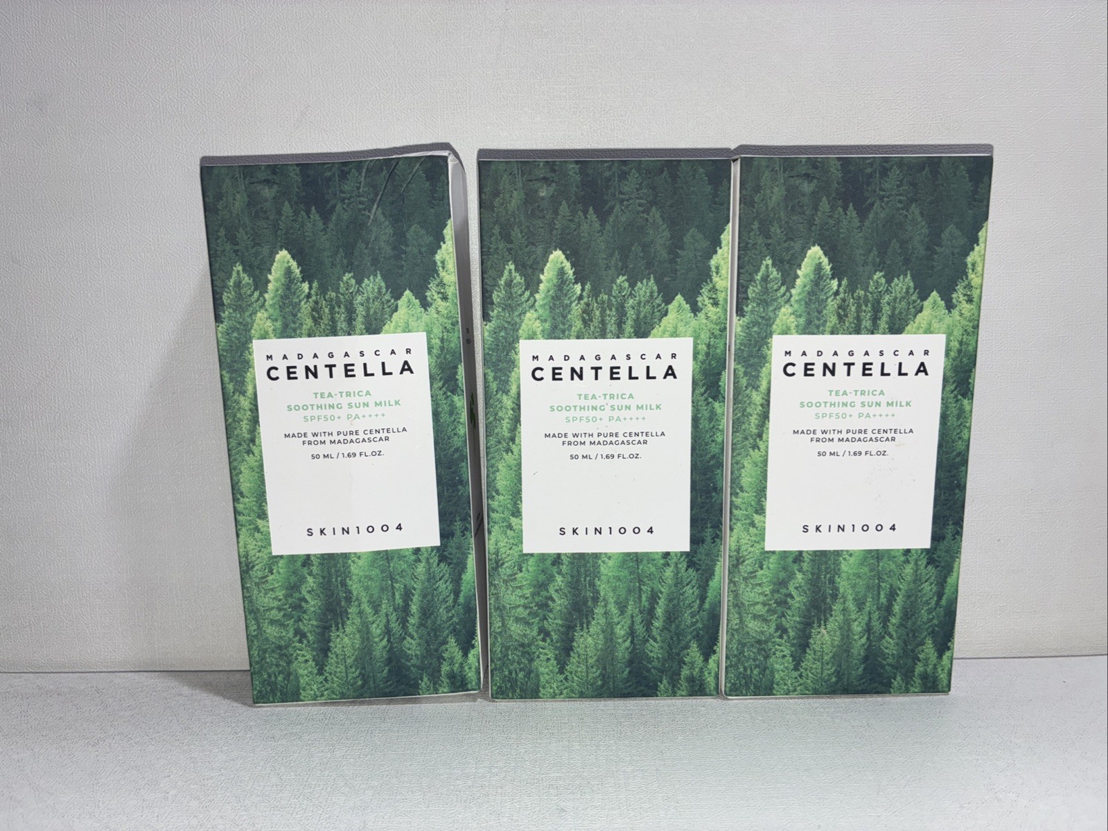 3- Sealed Madagascar Centella, Tea-Trica Soothing Sun Milk, Skin 1004, 1.69 Oz