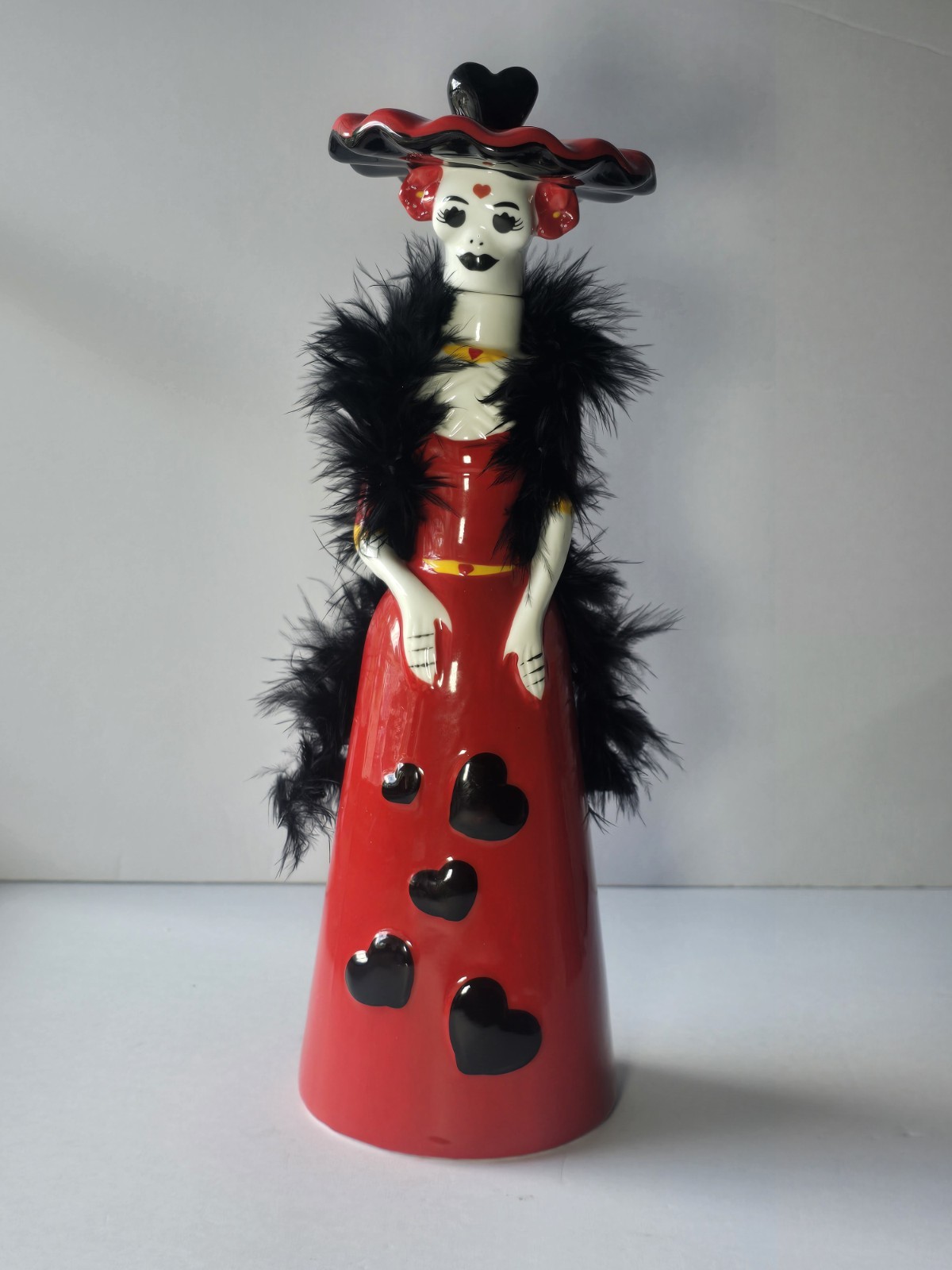 Doña Celia Tequila Catrina Ceramic Bottle Día de Muertos Empty Rare