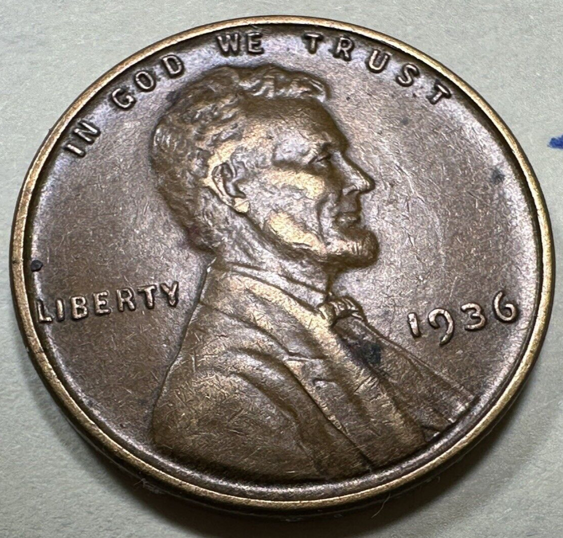 1936 Lincoln Wheat Cent Penny 3066N