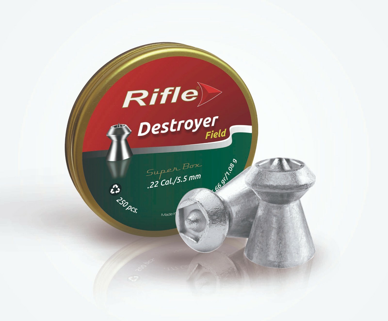 RIFLE 22 cal FIELD DESTROYER 16.66 gr AIRGUN PELLETS (250 ct)