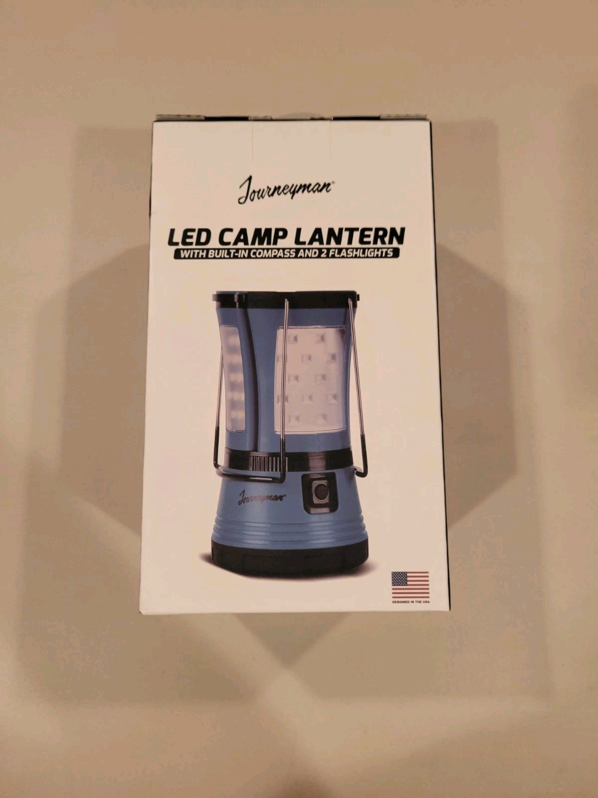 Journeyman: New Unused Camp Lantern w/Compass & 2 Flashlights Accessory NIB NRFB