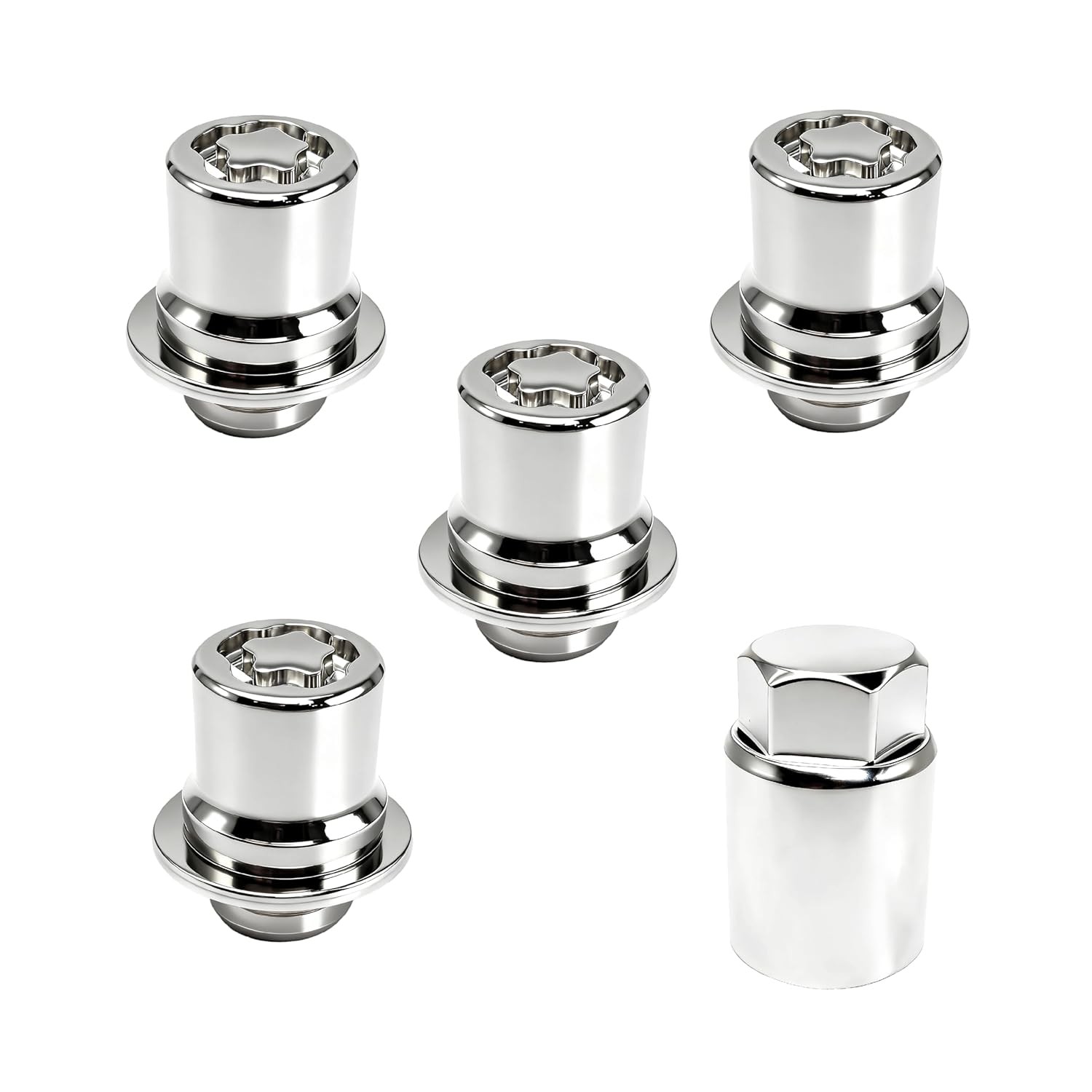 00276-00900 Wheel Lock Lug Nut Set, M12 x 1.5, Security Fit Standard, Chrome