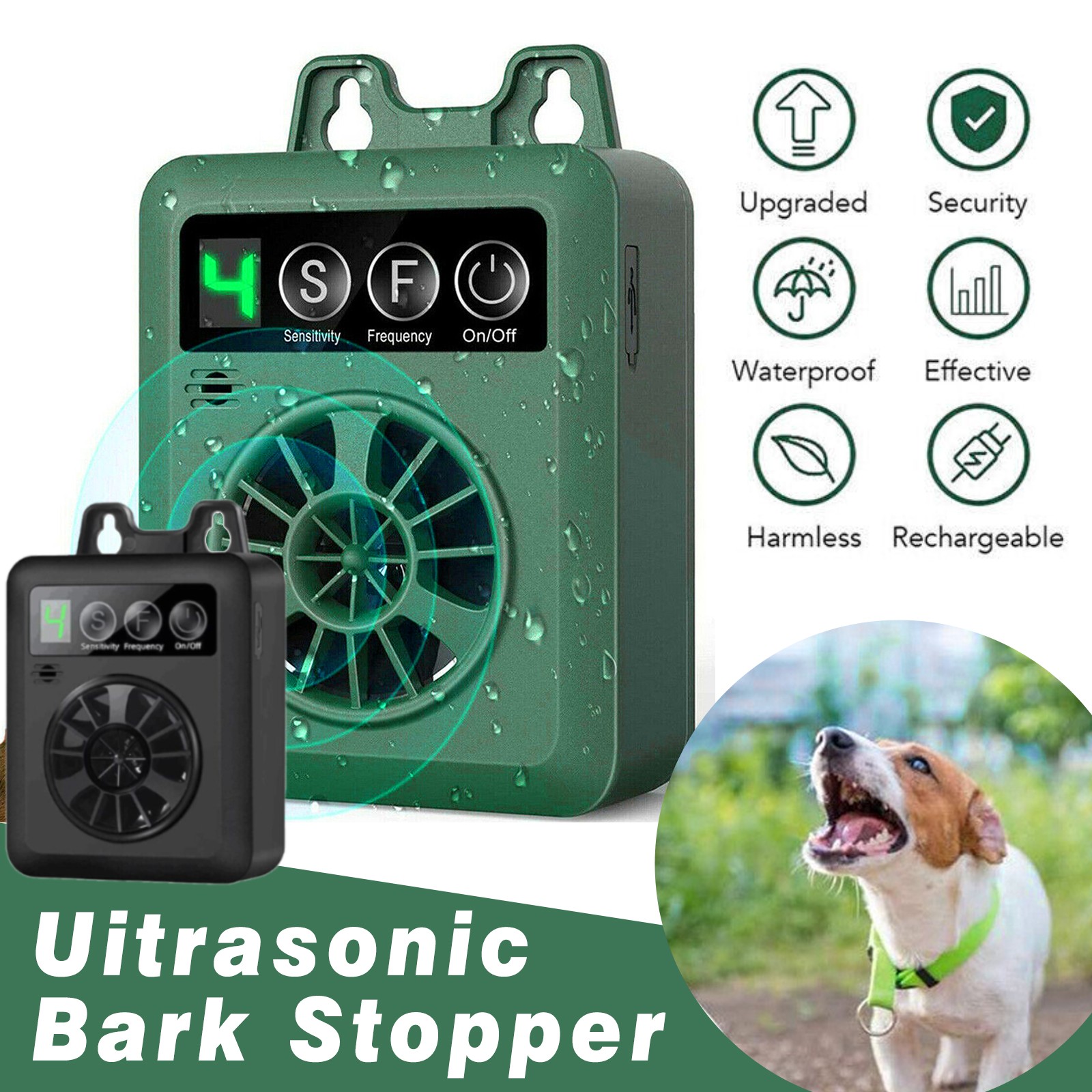 Ultrasonic Pet Anti-Barking Device Dog Bark Control Stop Repeller Silencer Tool
